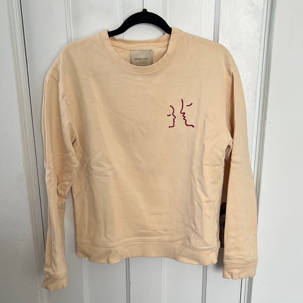 Paloma Wool embroidered faces sweatshirt
